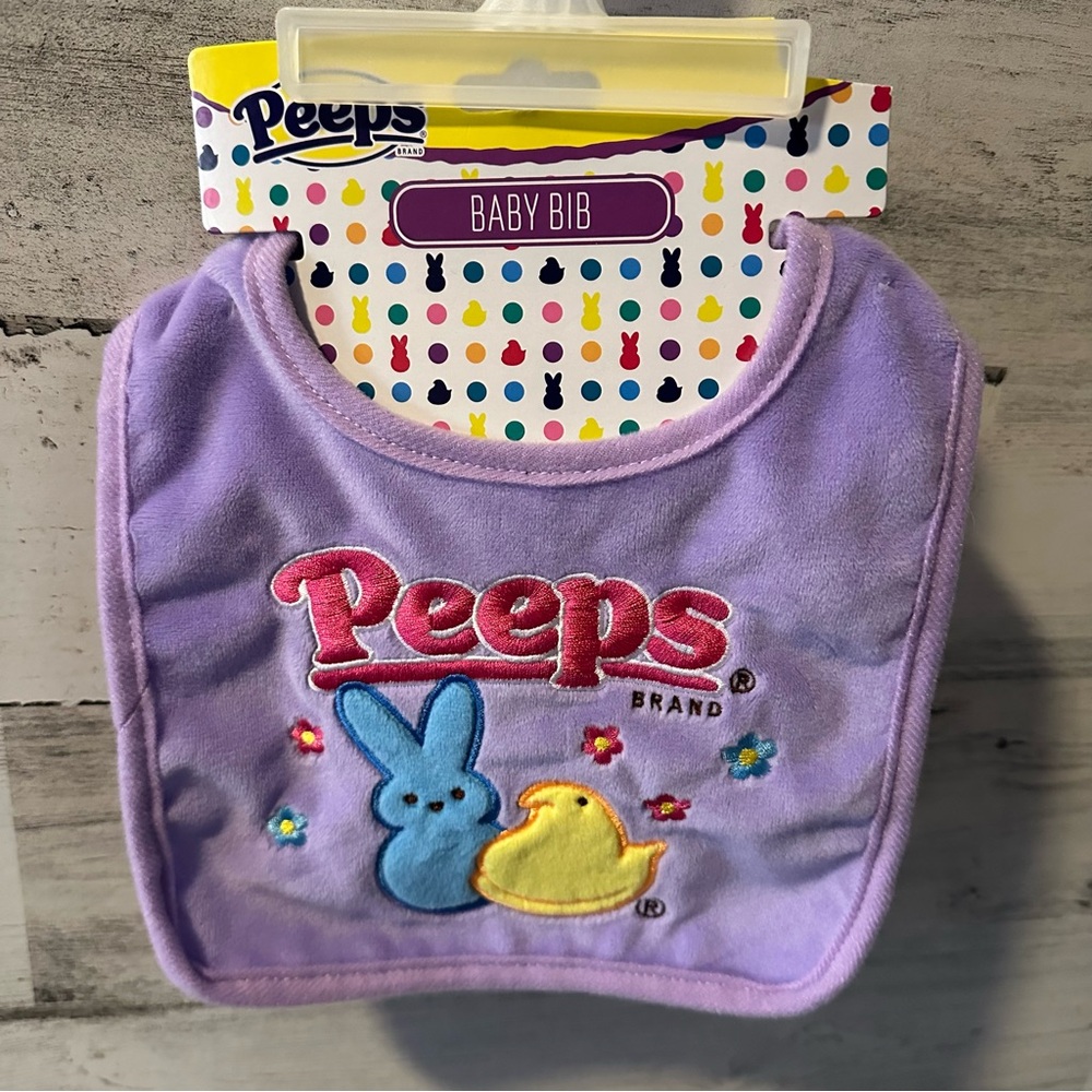 Peeps Baby Bib Easter NEW